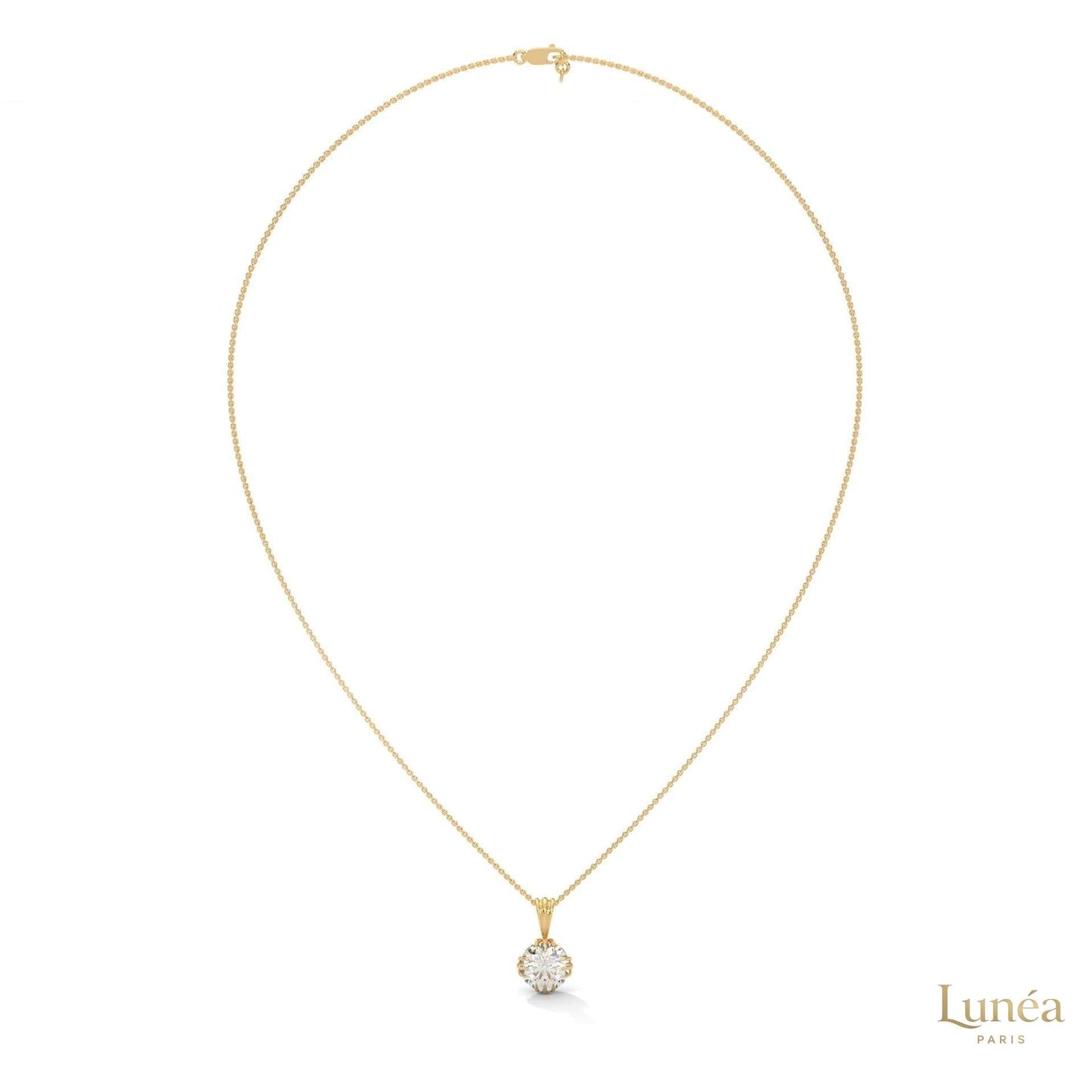 2 CT. Vintage Lab Diamond Pendant
