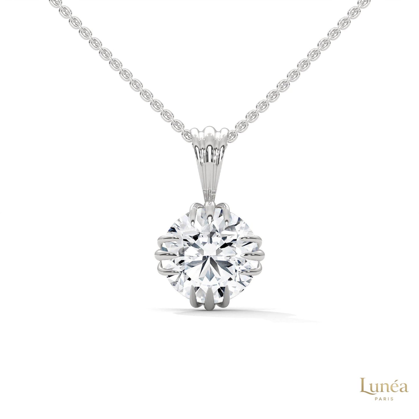 2 CT. Vintage Lab Diamond Pendant