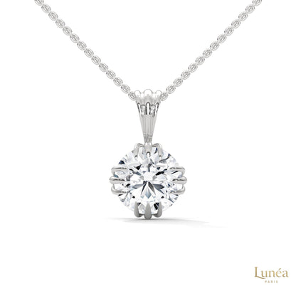 2 CT. Vintage Lab Diamond Pendant