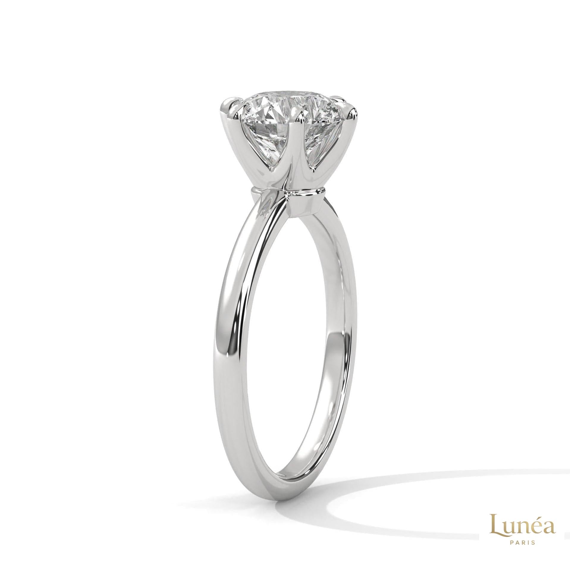 2 Ct. 6-Prong Solitaire Lab Diamond Ring