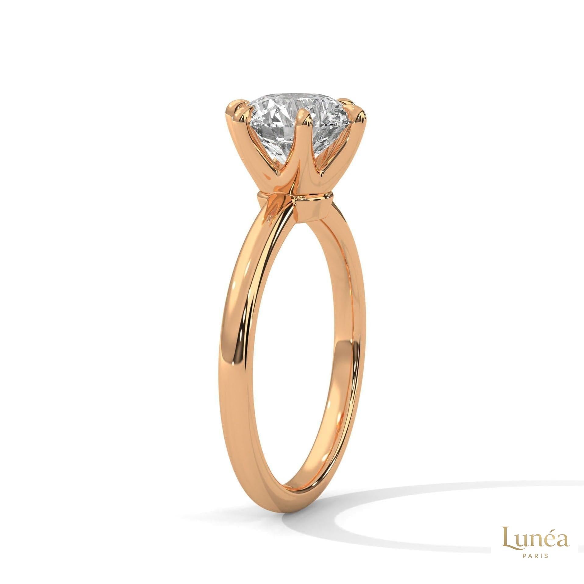 2 Ct. 6-Prong Solitaire Lab Diamond Ring