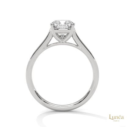 2 Ct. Cushion-Cut Solitaire Lab Diamond Ring