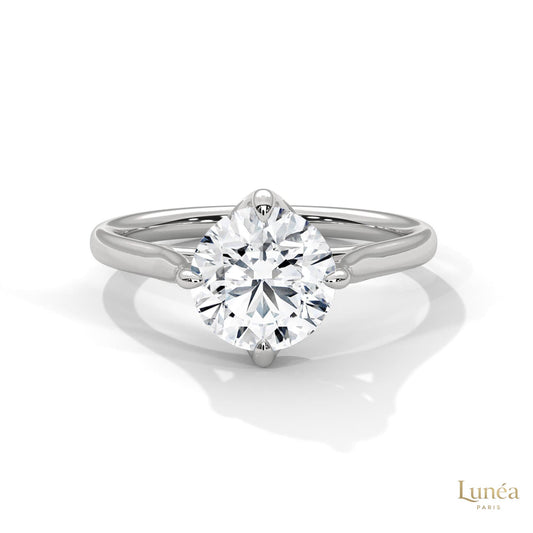 2 Ct. Floating Solitaire Lab Diamond Engagement Ring