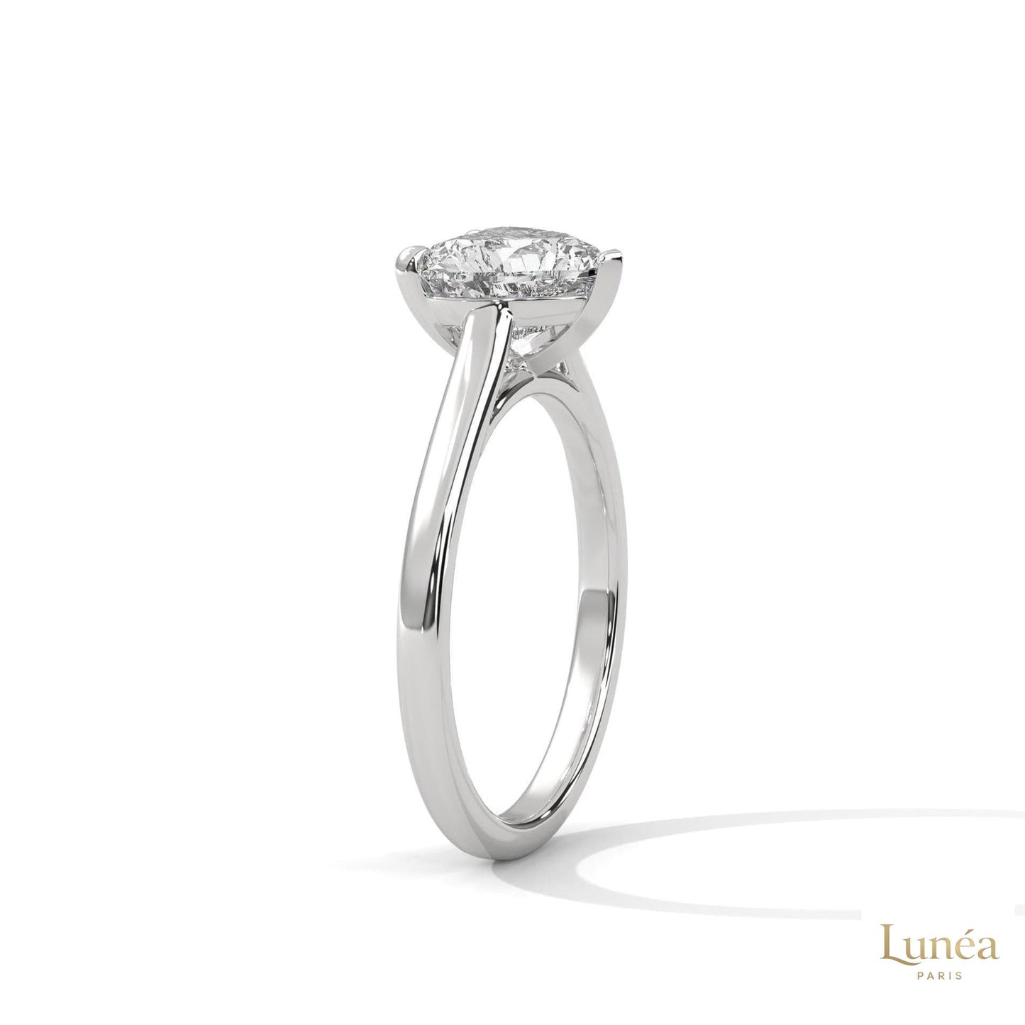2 Ct. Heart Lab Diamond Solitaire Ring