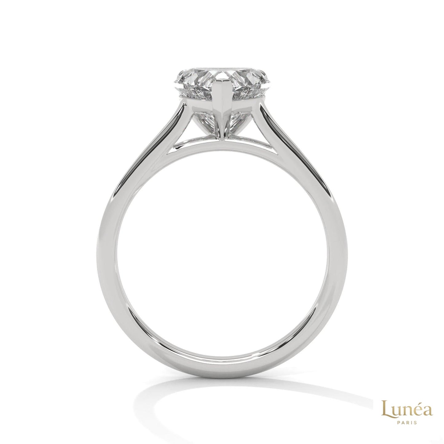 2 Ct. Heart Lab Diamond Solitaire Ring