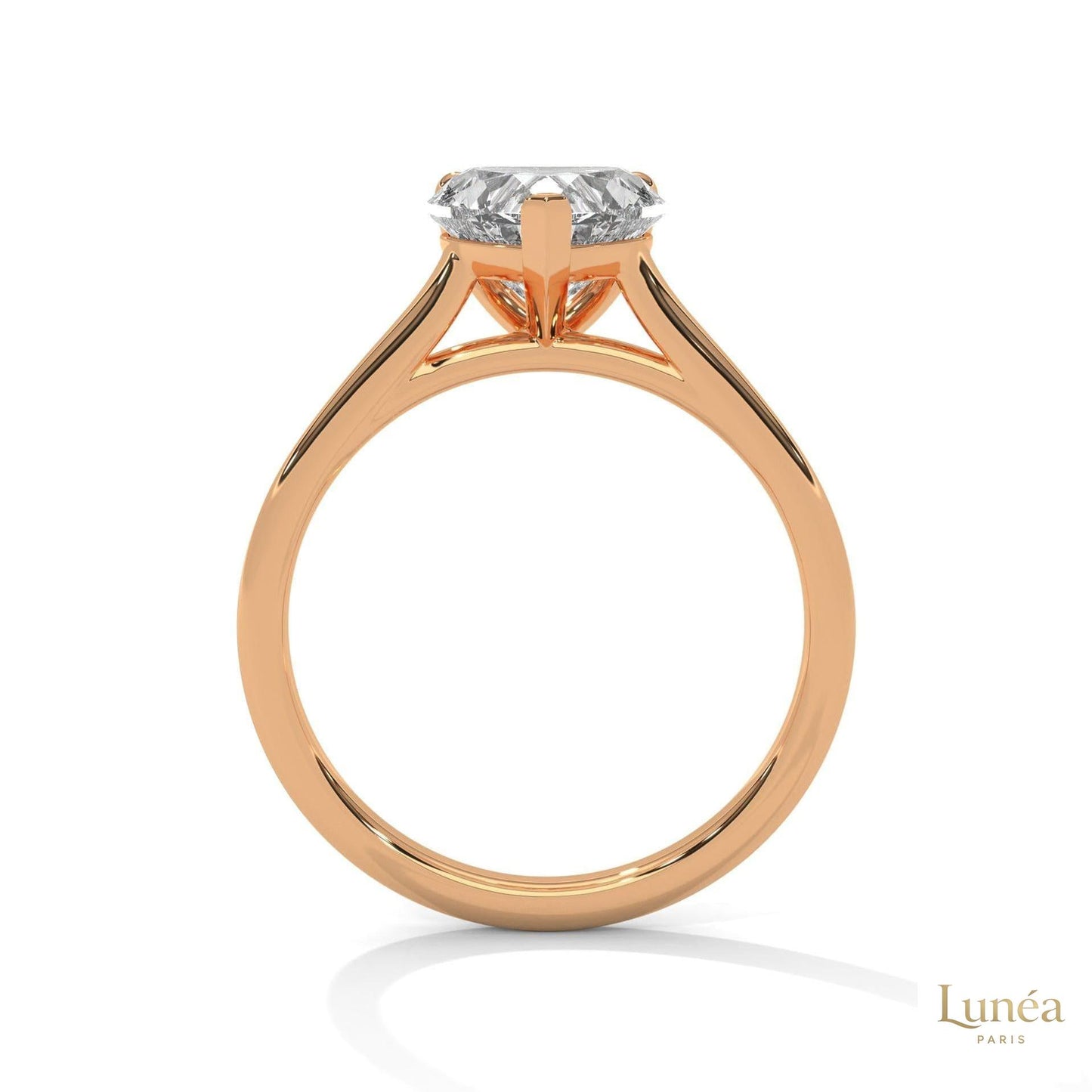 2 Ct. Heart Lab Diamond Solitaire Ring