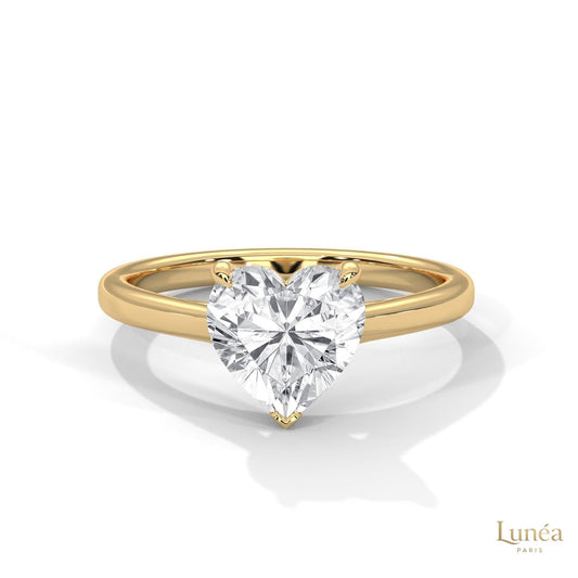 2 Ct. Heart Lab Diamond Solitaire Ring