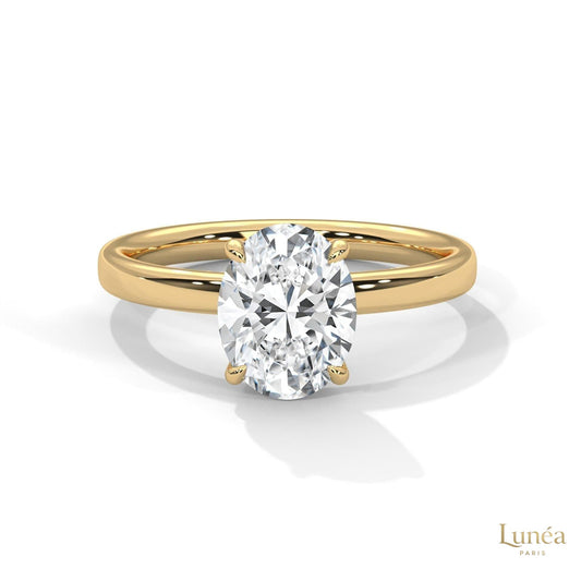 2 Ct. Oval Lab Diamond Solitaire Ring