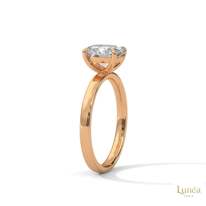 2 Ct. Oval Lab Diamond Solitaire Ring
