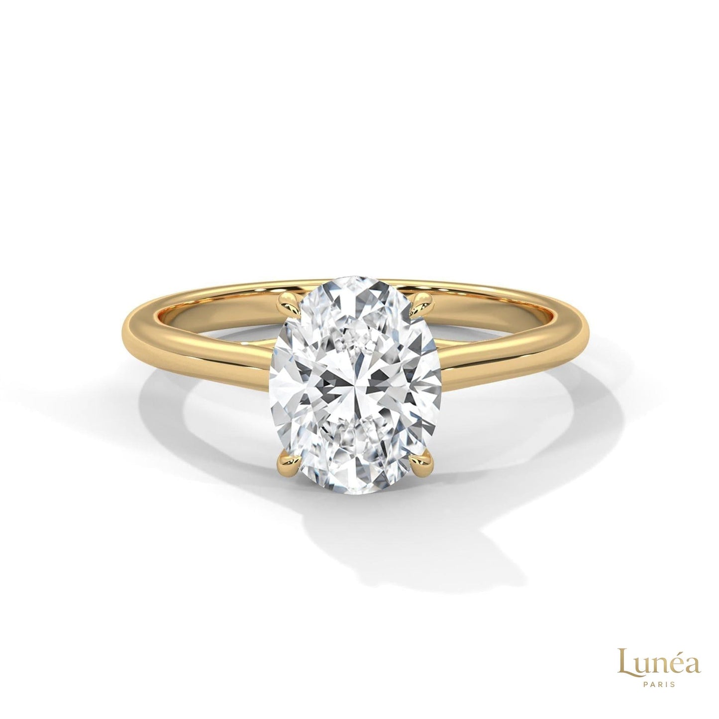 2 Ct. Oval Solitaire Lab Diamond Ring