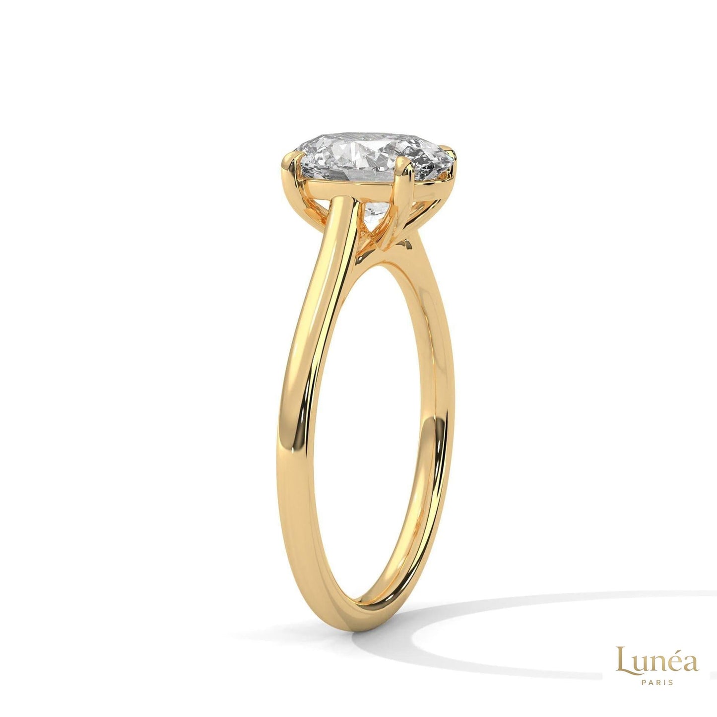 2 Ct. Oval Solitaire Lab Diamond Ring