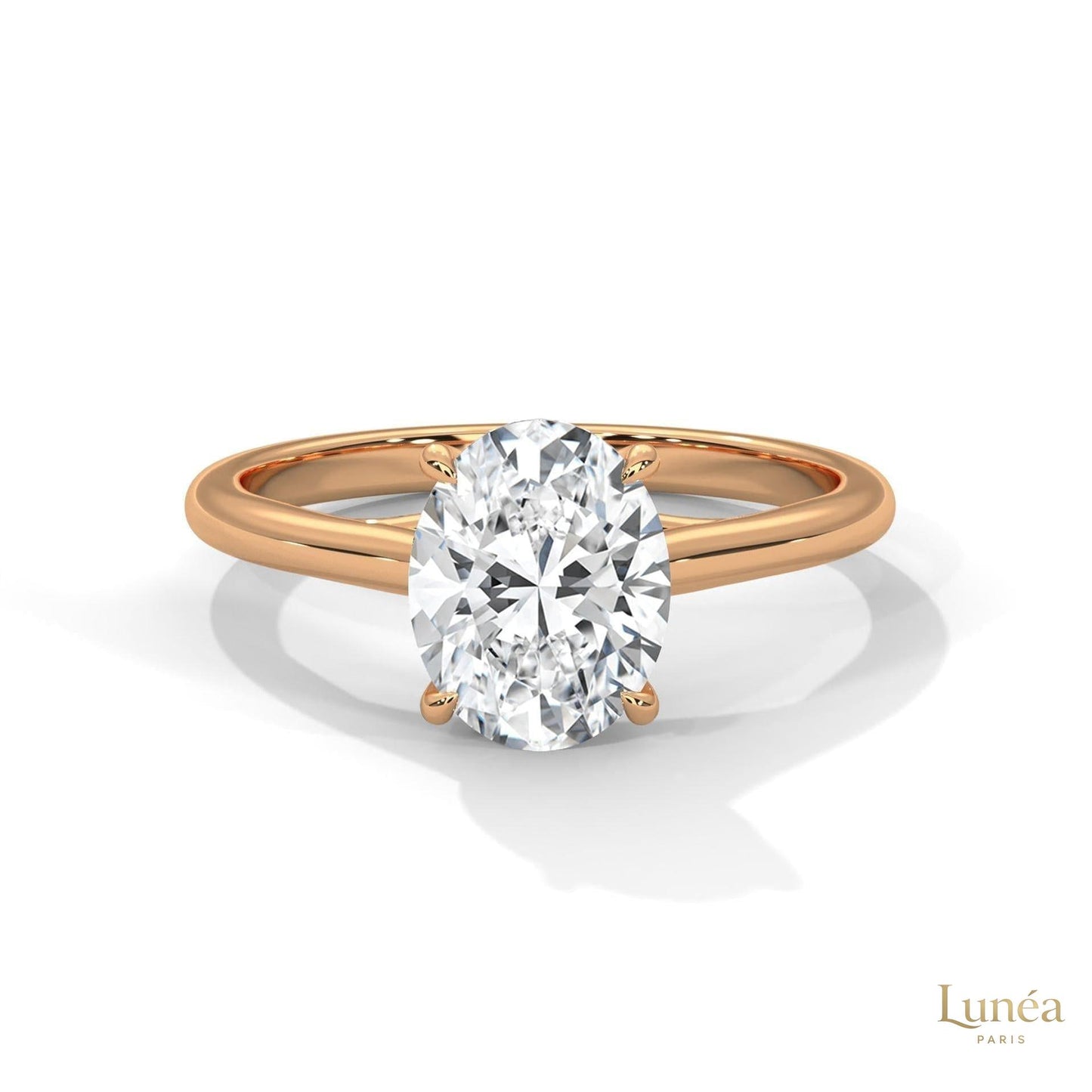 2 Ct. Oval Solitaire Lab Diamond Ring