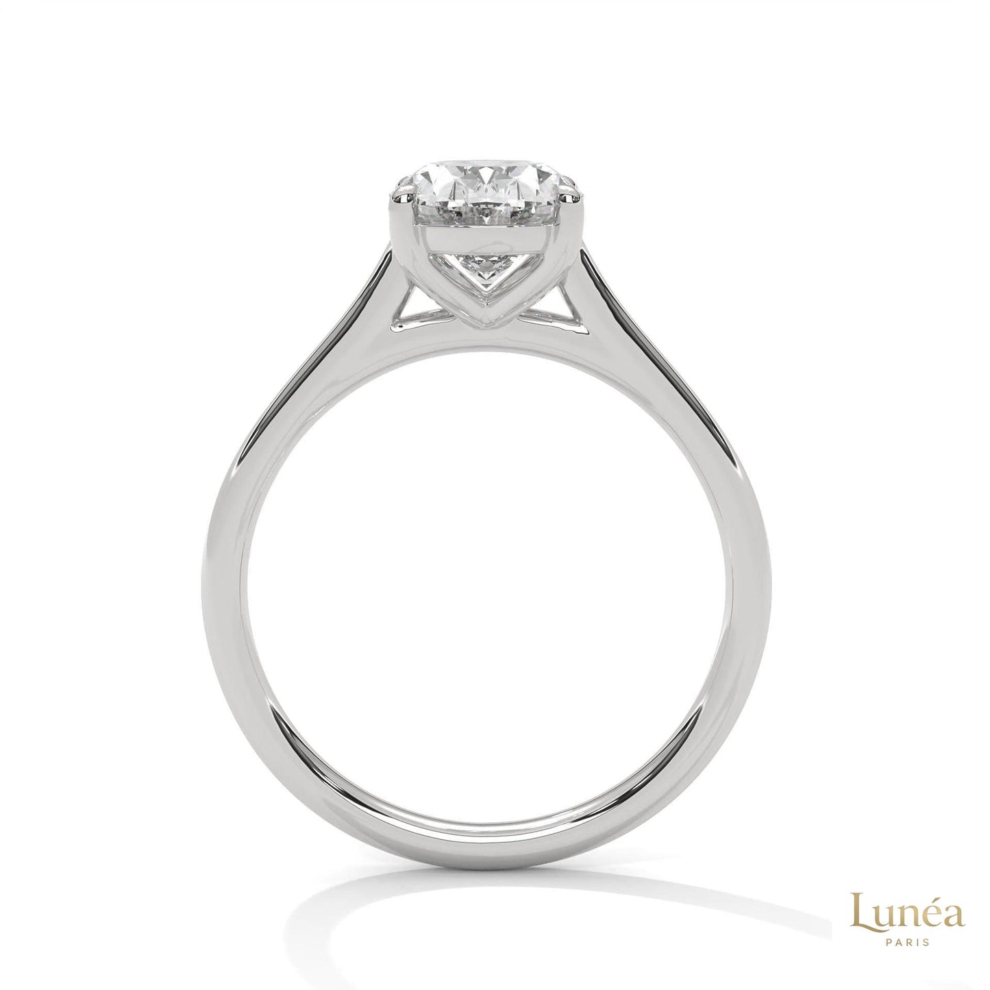 2 Ct. Oval Solitaire Lab Diamond Ring