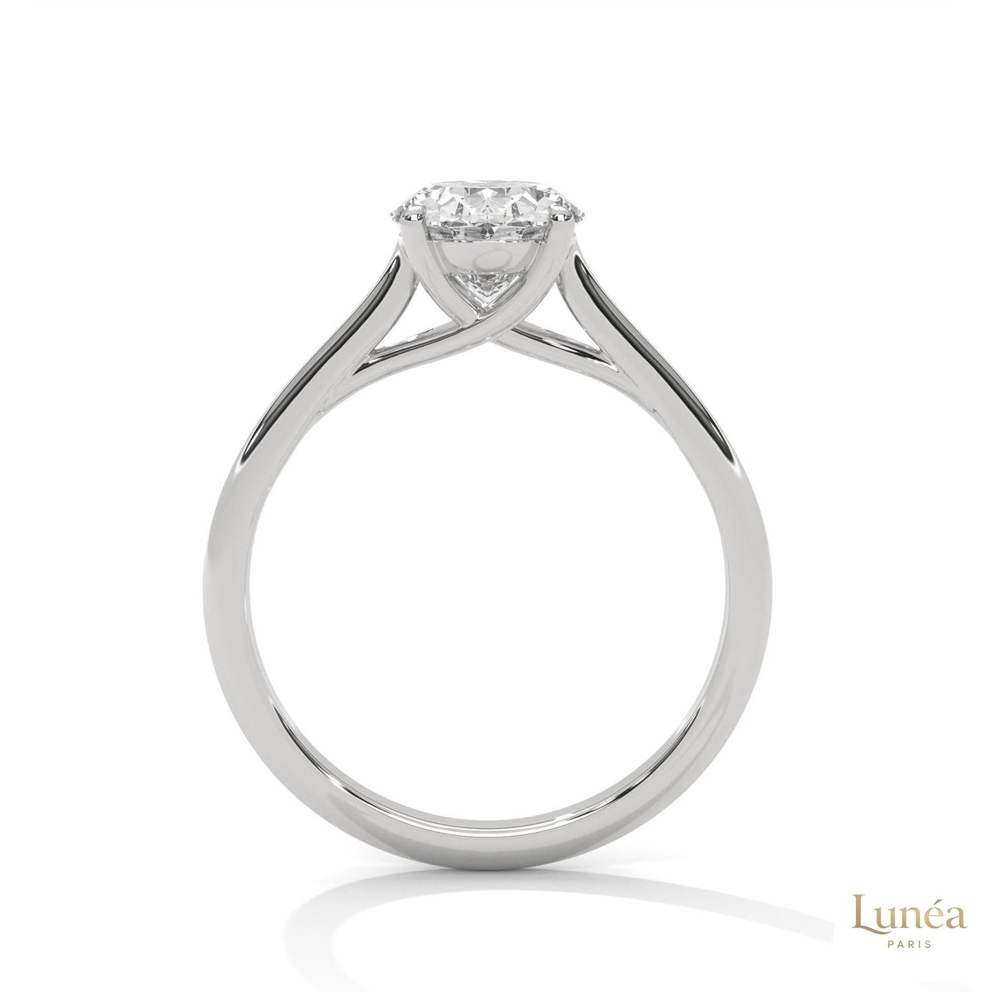 2 Ct. Oval Solitaire Lab Diamond Ring
