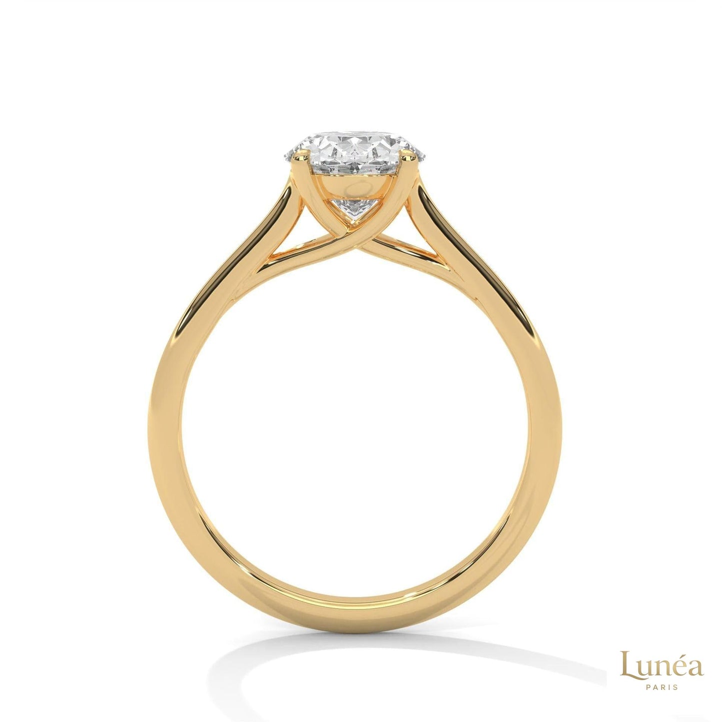 2 Ct. Oval Solitaire Lab Diamond Ring