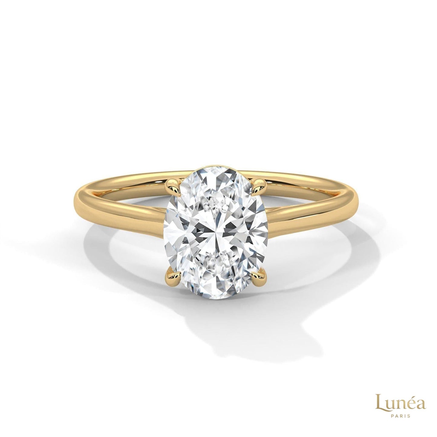 2 Ct. Oval Solitaire Lab Diamond Ring