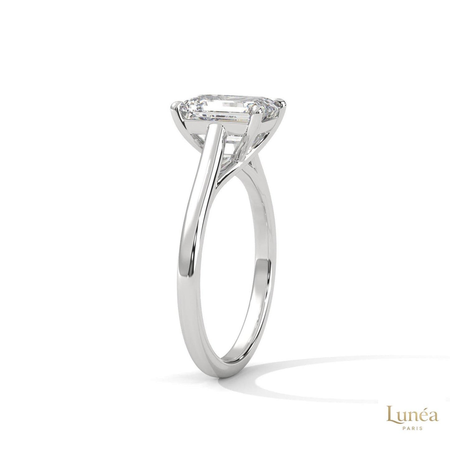 2 Ct. Radiant-Cut Lab Diamond Solitaire