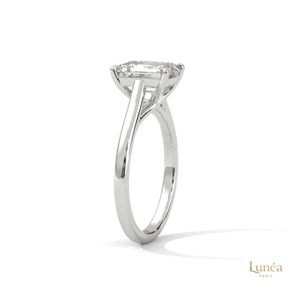 2 Ct. Radiant-Cut Lab Diamond Solitaire