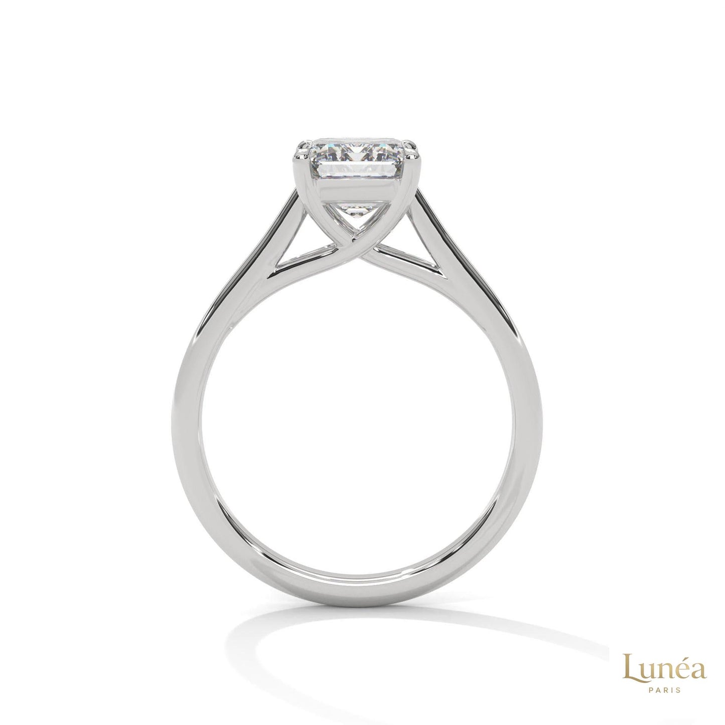 2 Ct. Radiant-Cut Lab Diamond Solitaire