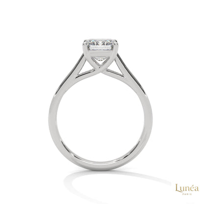 2 Ct. Radiant-Cut Lab Diamond Solitaire