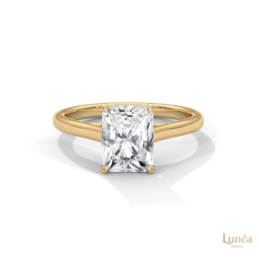 2 Ct. Radiant-Cut Lab Diamond Solitaire