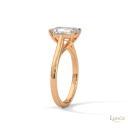 2 Ct. Radiant-Cut Lab Diamond Solitaire