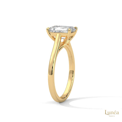 2 Ct. Radiant-Cut Lab Diamond Solitaire