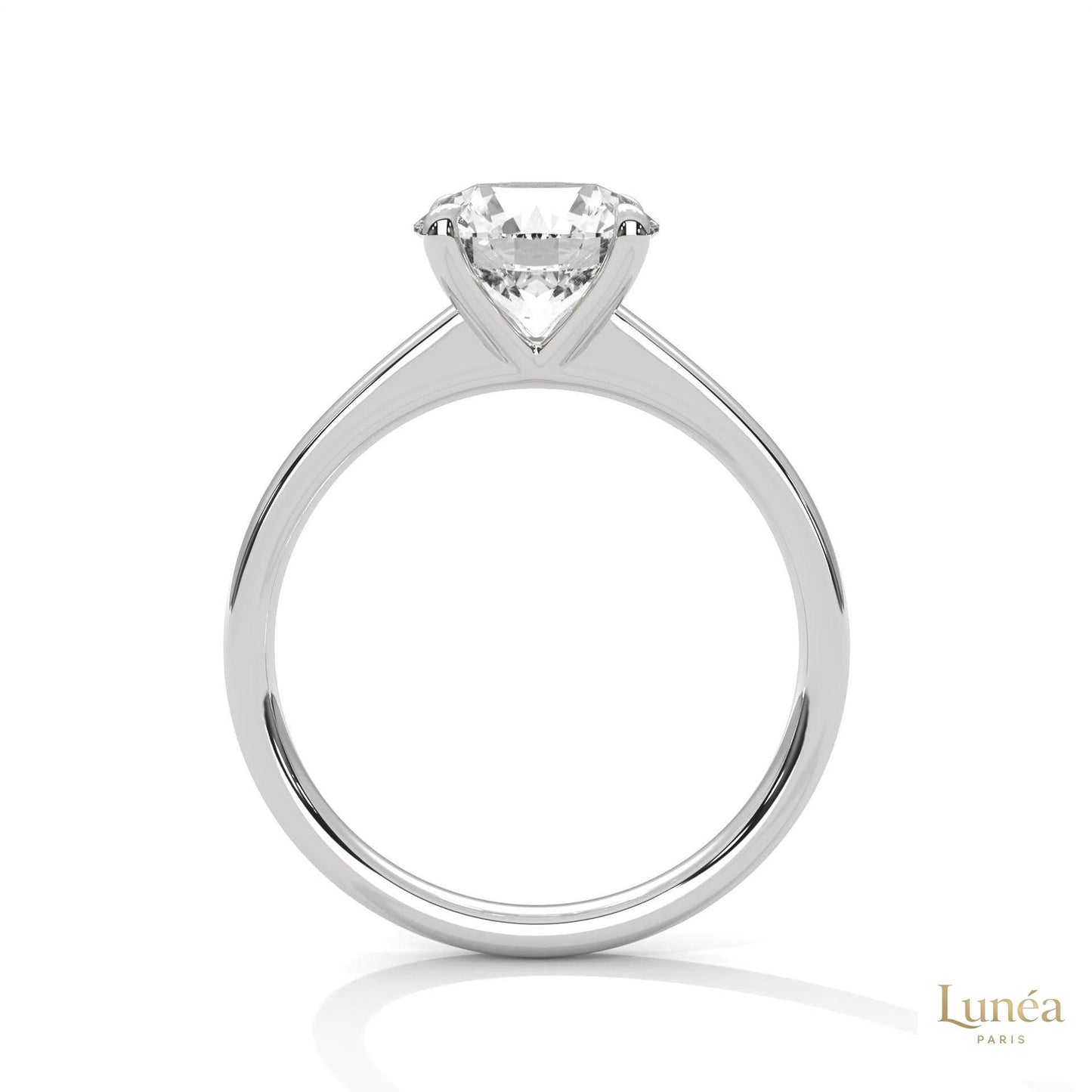 2 Ct. Round Lab Diamond Solitaire Engagement Ring