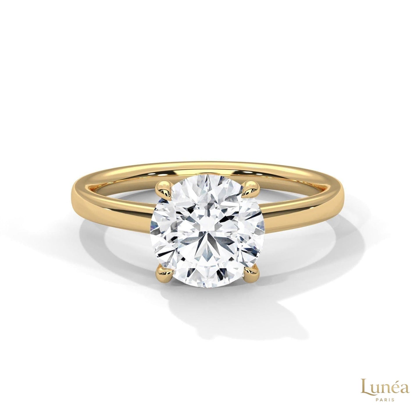 2 Ct. Round Lab Diamond Solitaire Engagement Ring