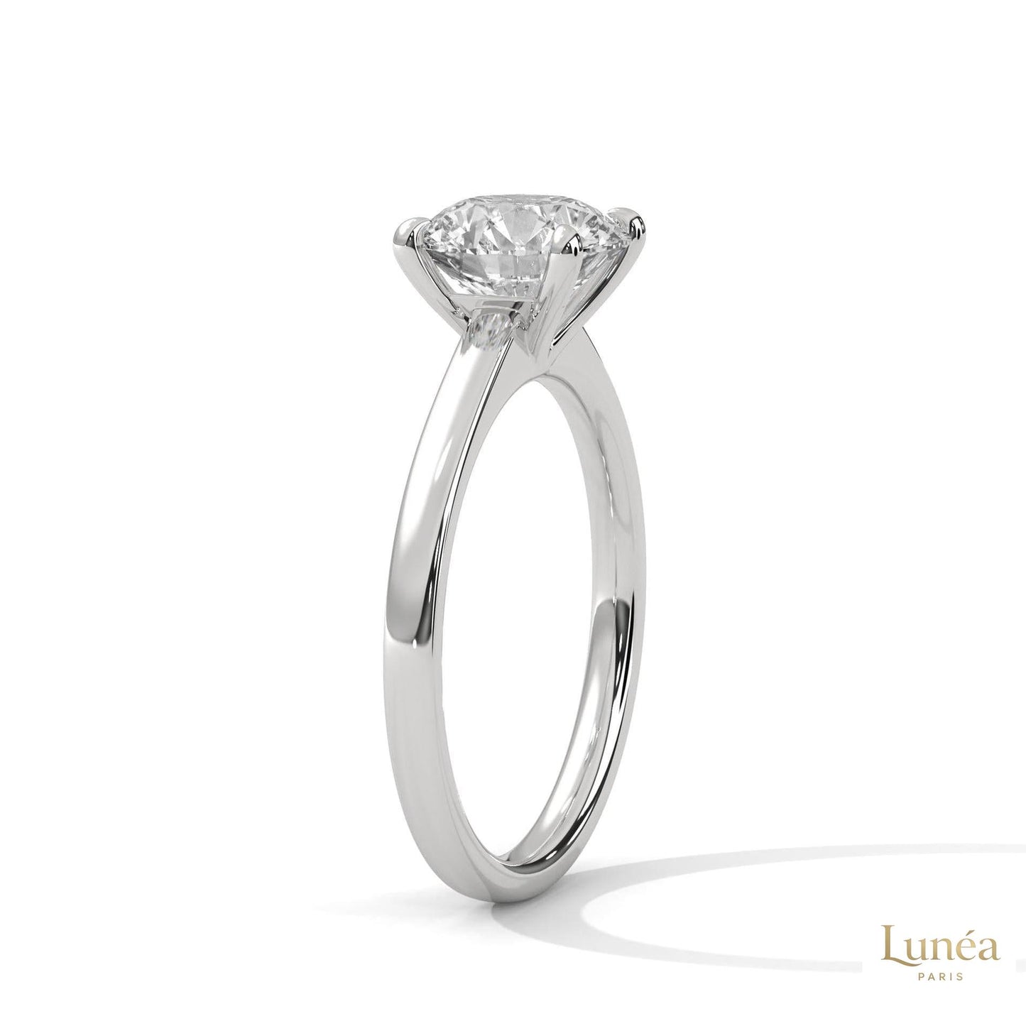 2 Ct. Round Lab Diamond Solitaire Engagement Ring