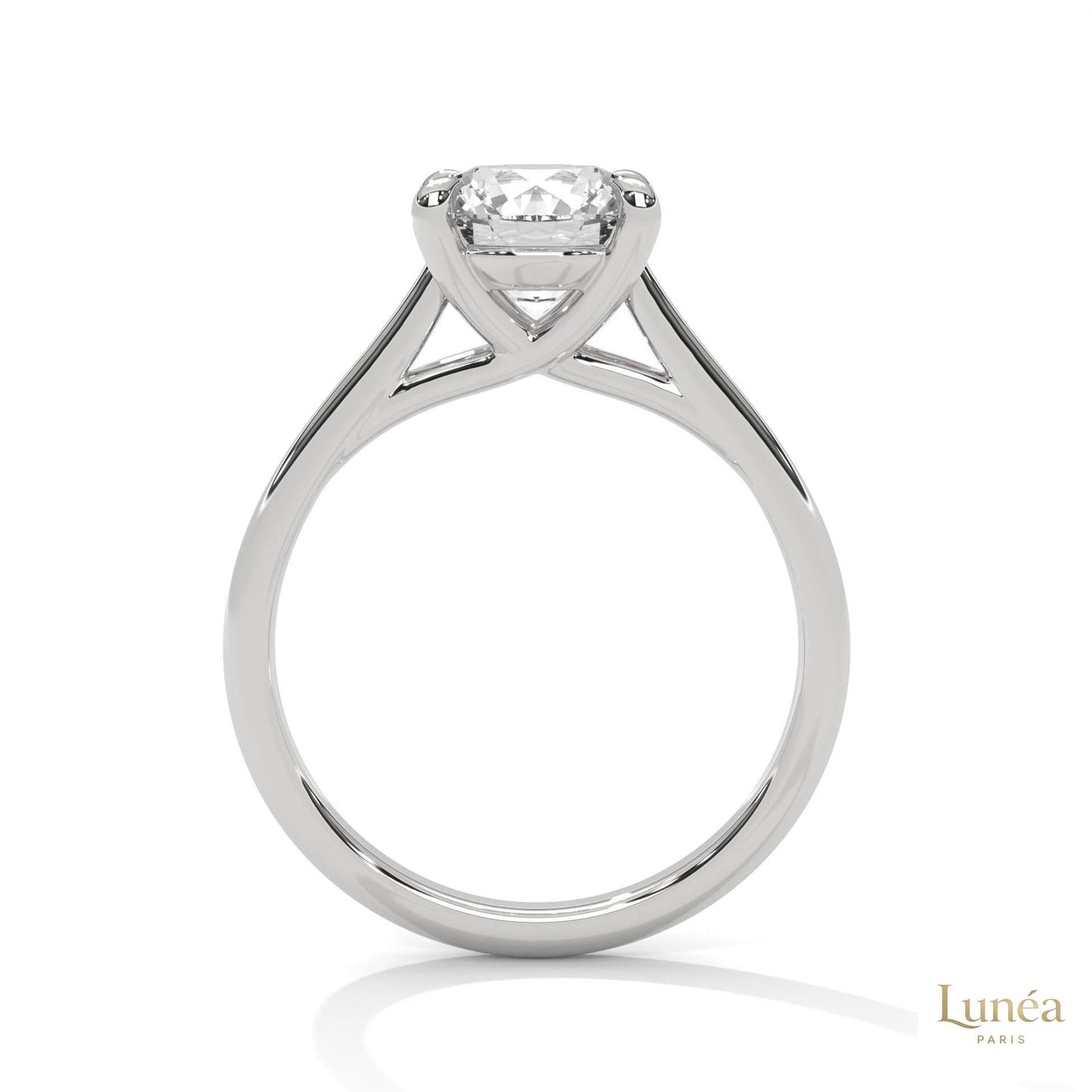 2 Ct. Round Lab Diamond Solitaire Ring
