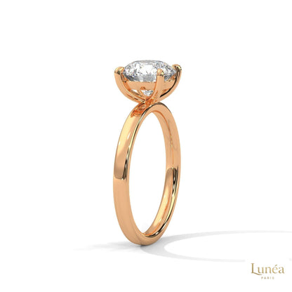 2 Ct. Round Lab Diamond Solitaire Ring