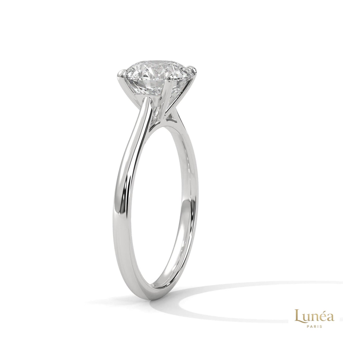 2 Ct. Round Lab Diamond Solitaire Ring