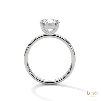2 Ct. Round Lab Diamond Solitaire Ring