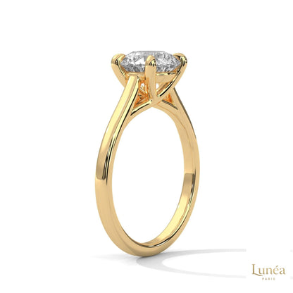 2 Ct. Round Lab Diamond Solitaire Ring