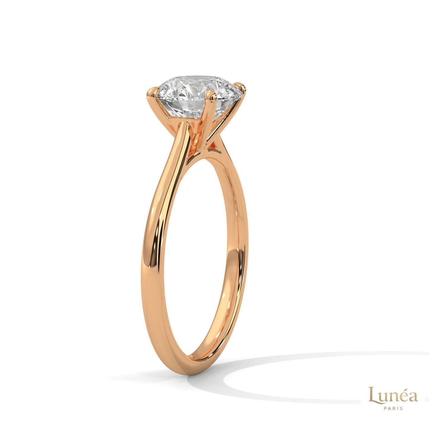 2 Ct. Round Lab Diamond Solitaire Ring
