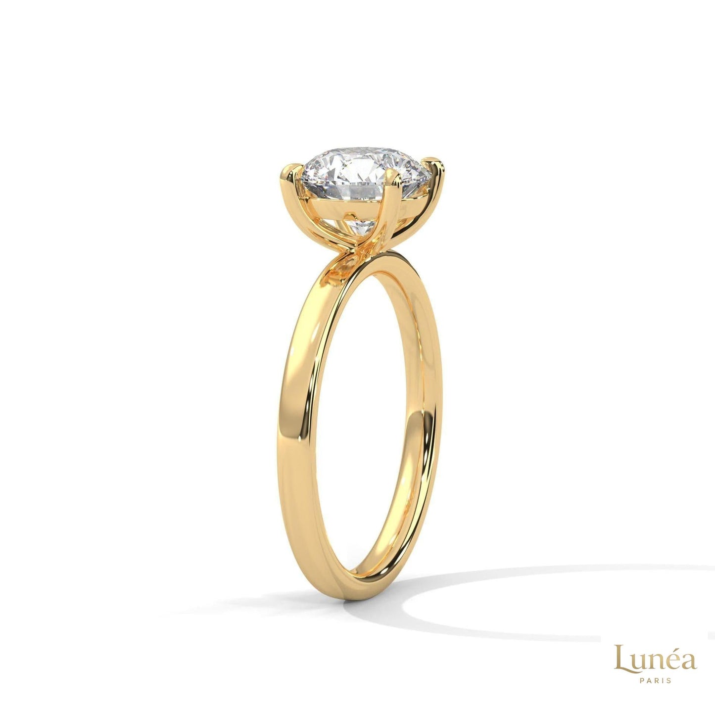 2 Ct. Round Lab Diamond Solitaire Ring