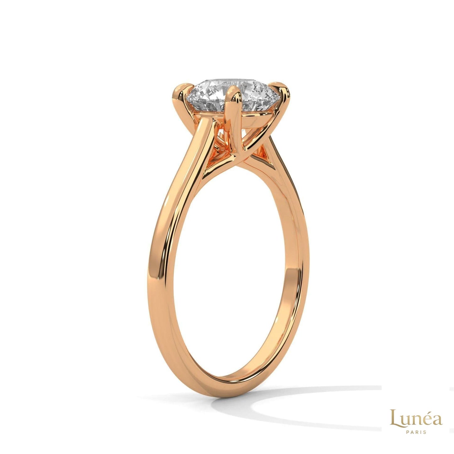 2 Ct. Round Lab Diamond Solitaire Ring