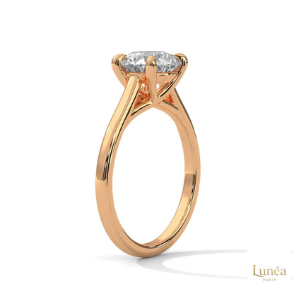 2 Ct. Round Lab Diamond Solitaire Ring