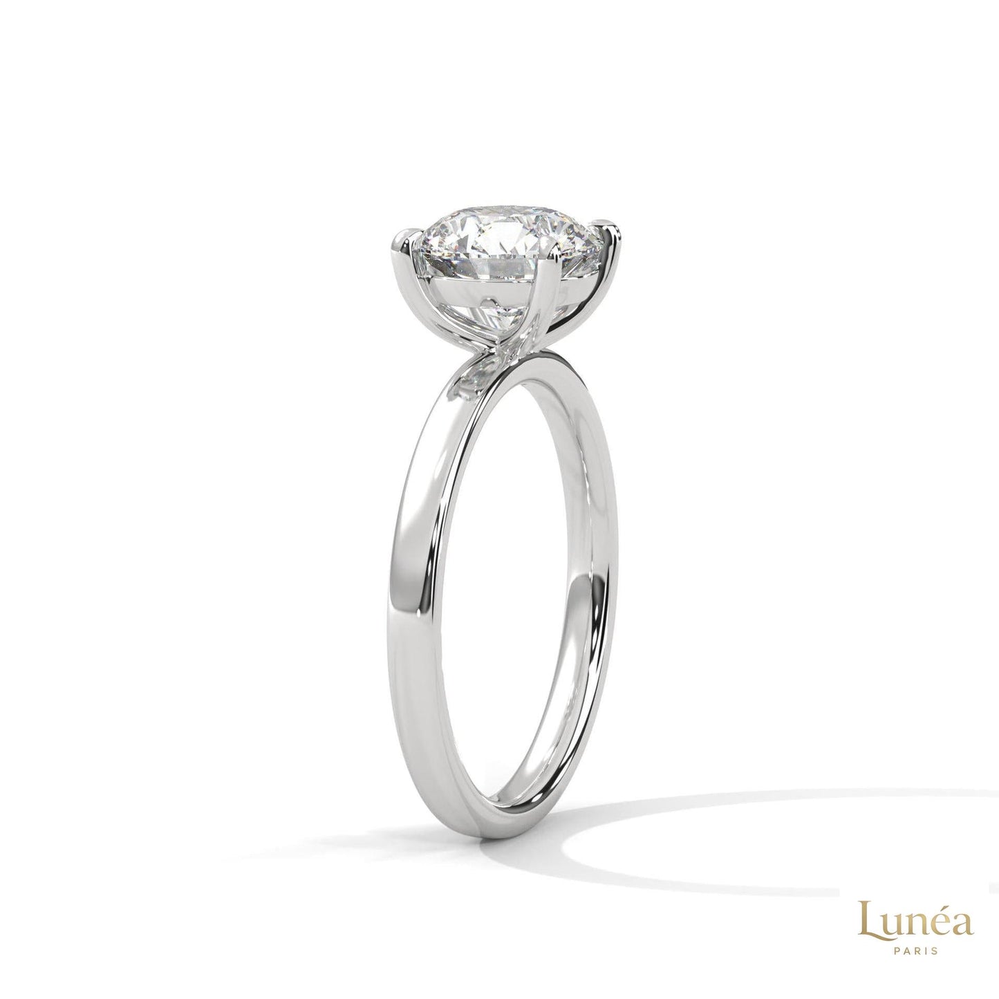 2 Ct. Round Lab Diamond Solitaire Ring