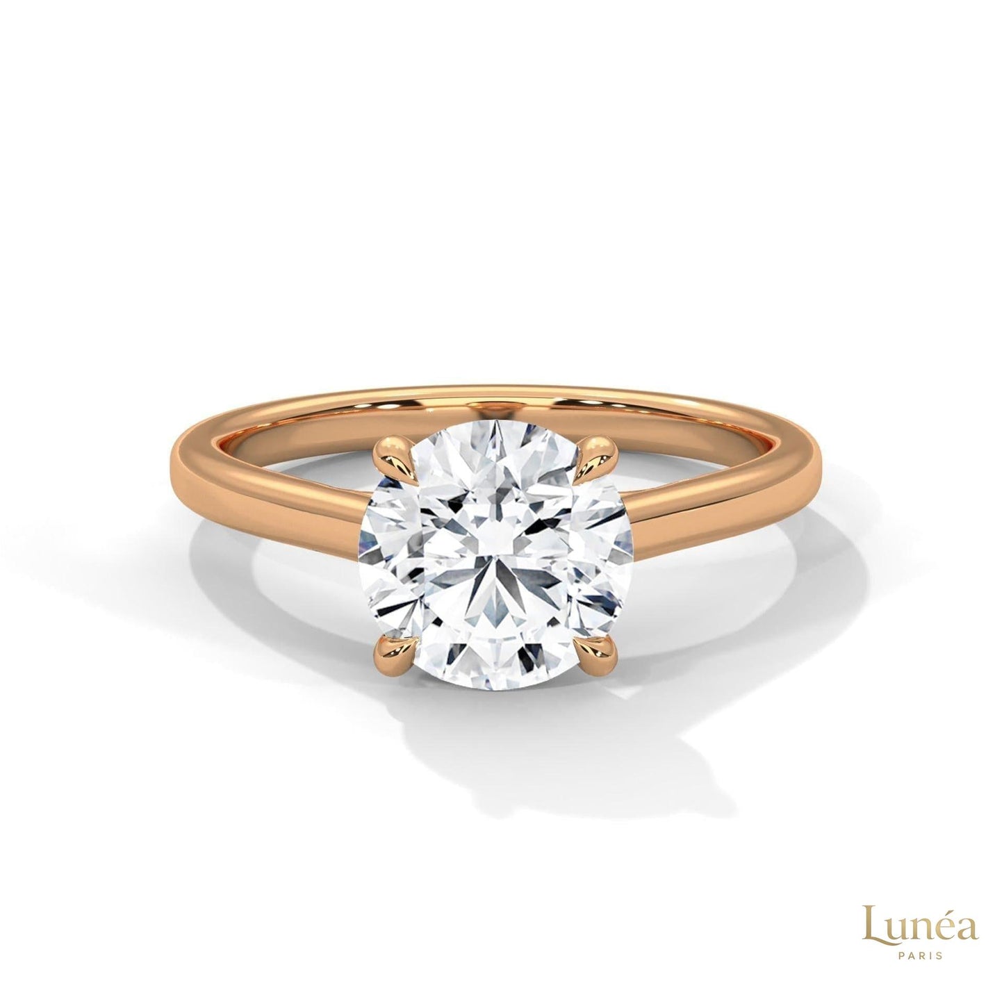 2 Ct. Round Lab Diamond Solitaire Ring
