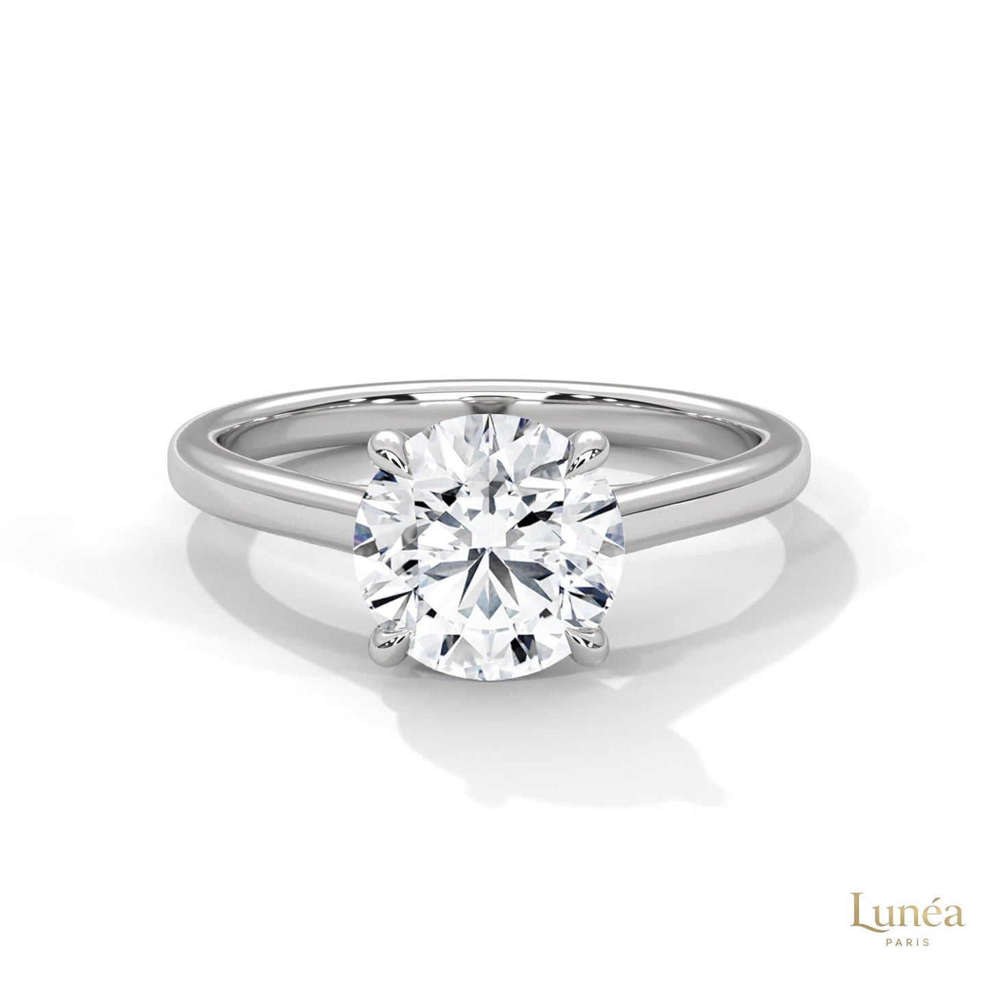 2 Ct. Round Lab Diamond Solitaire Ring