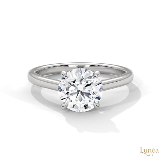 2 Ct. Round Lab Diamond Solitaire Ring