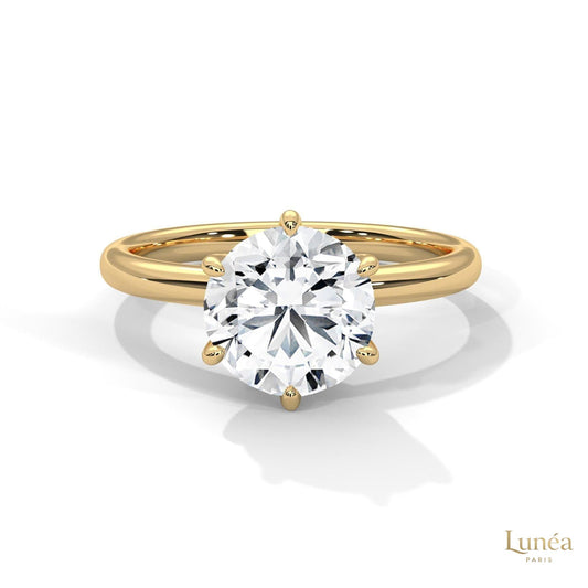 2 Ct. Round Lab-Grown Diamond Solitaire Ring