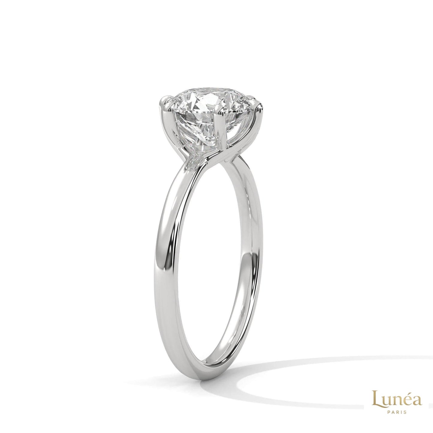 2 Ct. Round Lab-Grown Diamond Solitaire Ring