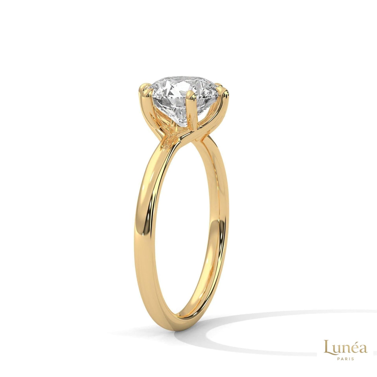 2 Ct. Round Lab-Grown Diamond Solitaire Ring