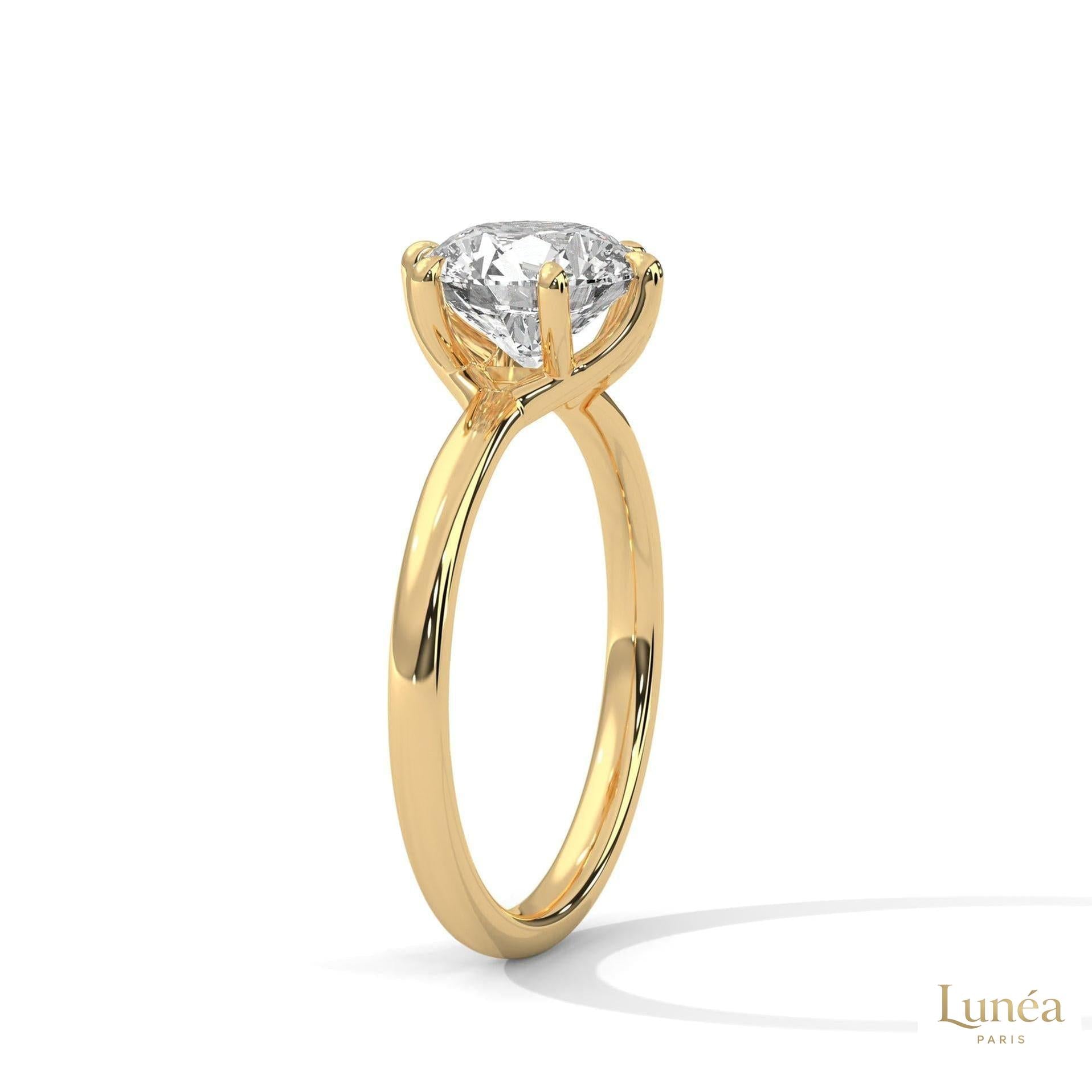 2 Ct. Round Lab-Grown Diamond Solitaire Ring