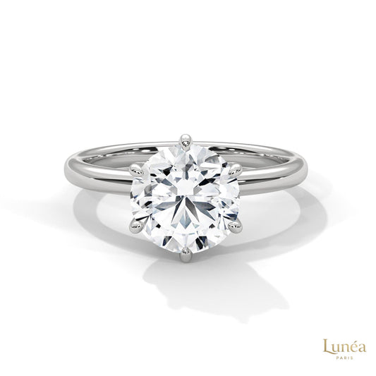2 Ct. Round Lab-Grown Diamond Solitaire Ring