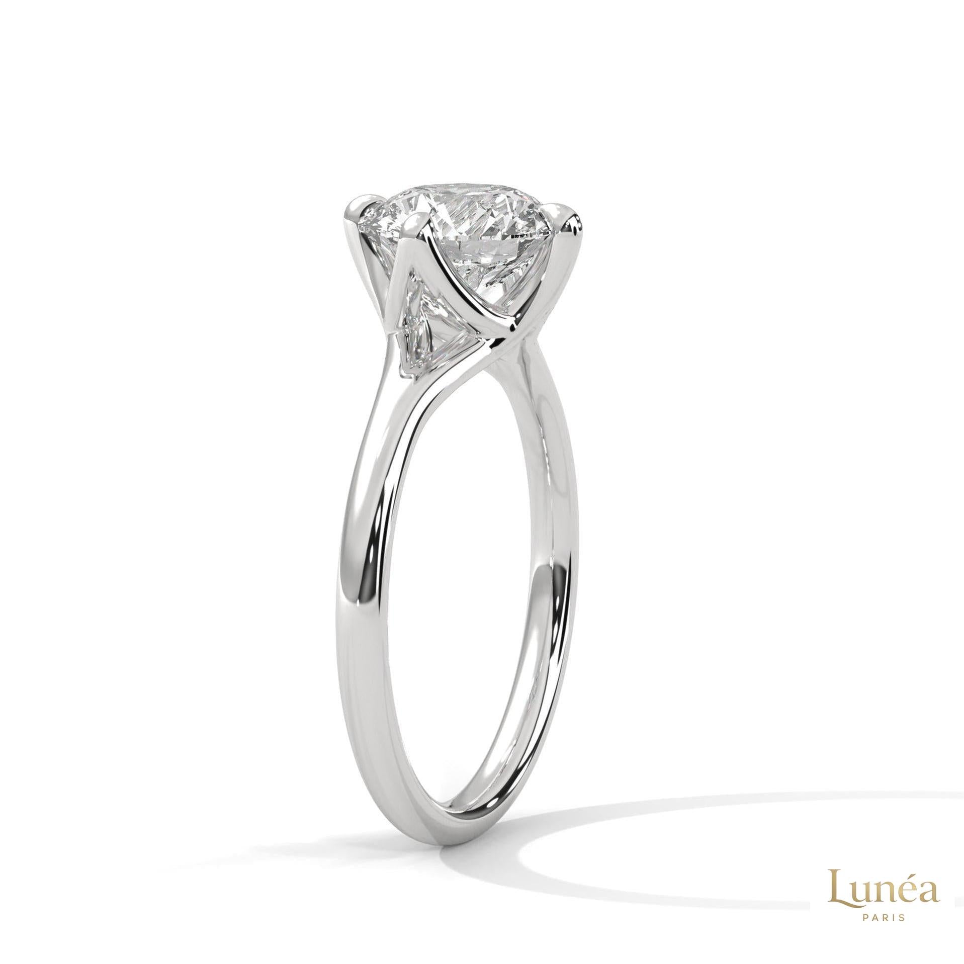 2 Ct. Solitaire Lab Diamond Engagement Ring