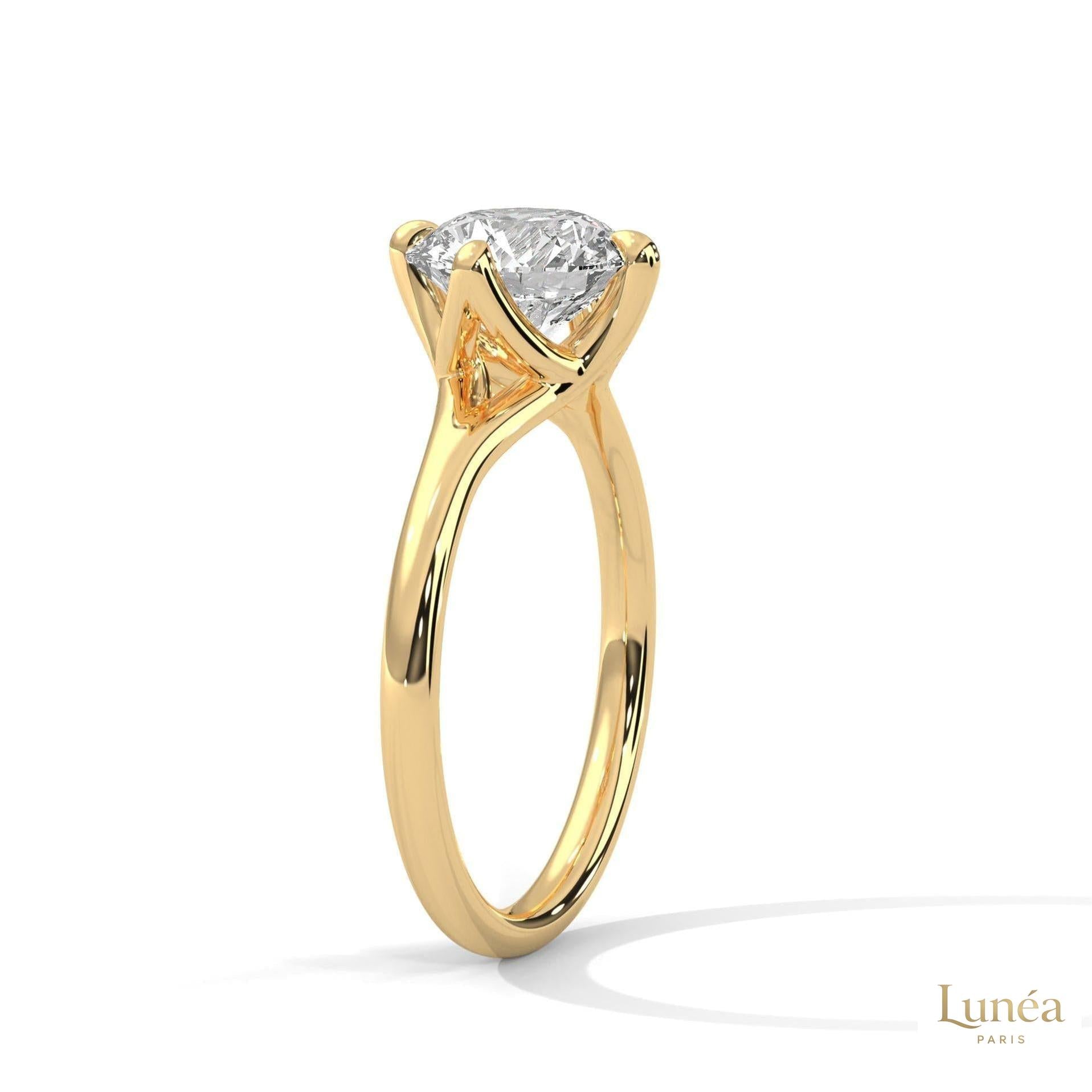 2 Ct. Solitaire Lab Diamond Engagement Ring